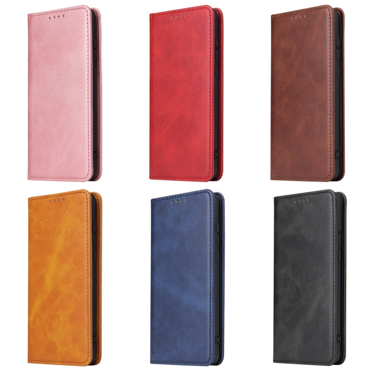 Custodia in pelle a vibrazione orizzontale magnetica con struttura in vitello con supporto, slot per carte e portafoglio, For Huawei P30, For Huawei P30 Pro, For Huawei P40