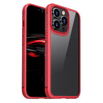 Custodia antiurto per airbag a quattro angoli in fibra di carbonio serie MG TPU + Clear PC, For iPhone 13 mini, For iPhone 13, For iPhone 13 Pro, For iPhone 13 Pro Max