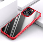 Custodia antiurto per airbag a quattro angoli in fibra di carbonio serie MG TPU + Clear PC, For iPhone 13 mini, For iPhone 13, For iPhone 13 Pro, For iPhone 13 Pro Max