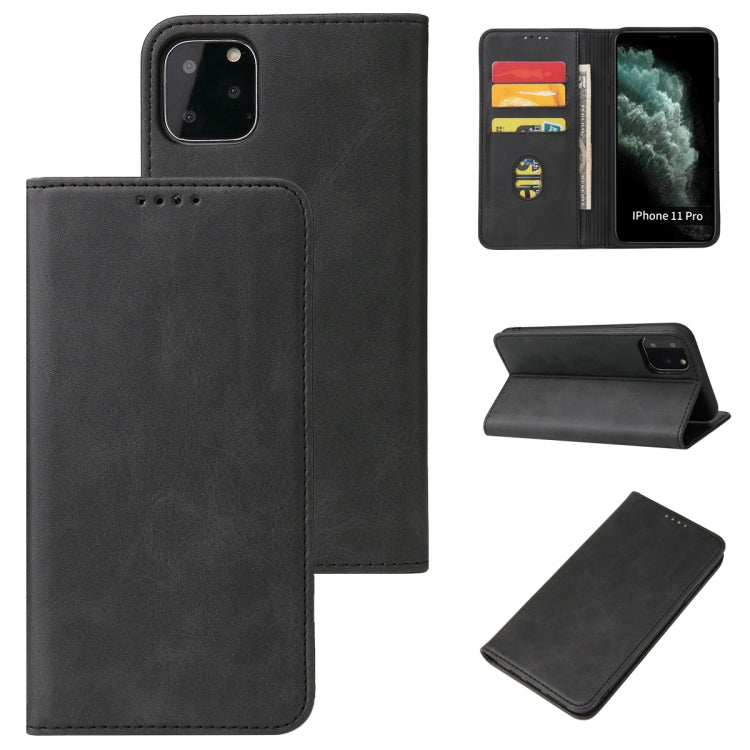 Custodia in pelle a vibrazione orizzontale magnetica con struttura in vitello con supporto, slot per carte e portafoglio, For iPhone 12 mini, For iPhone 12 / 12 Pro, For iPhone 12 Pro Max, For iPhone 11, For iPhone 11 Pro, For iPhone 11 Pro Max        ...