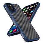 iPAKY Custodia antiurto in fibra di carbonio TPU + PC serie MG, For iPhone 13 mini, For iPhone 13, For iPhone 13 Pro, For iPhone 13 Pro Max