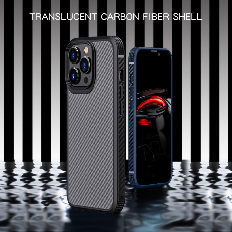 iPAKY Custodia antiurto in fibra di carbonio TPU + PC serie MG, For iPhone 13 mini, For iPhone 13, For iPhone 13 Pro, For iPhone 13 Pro Max