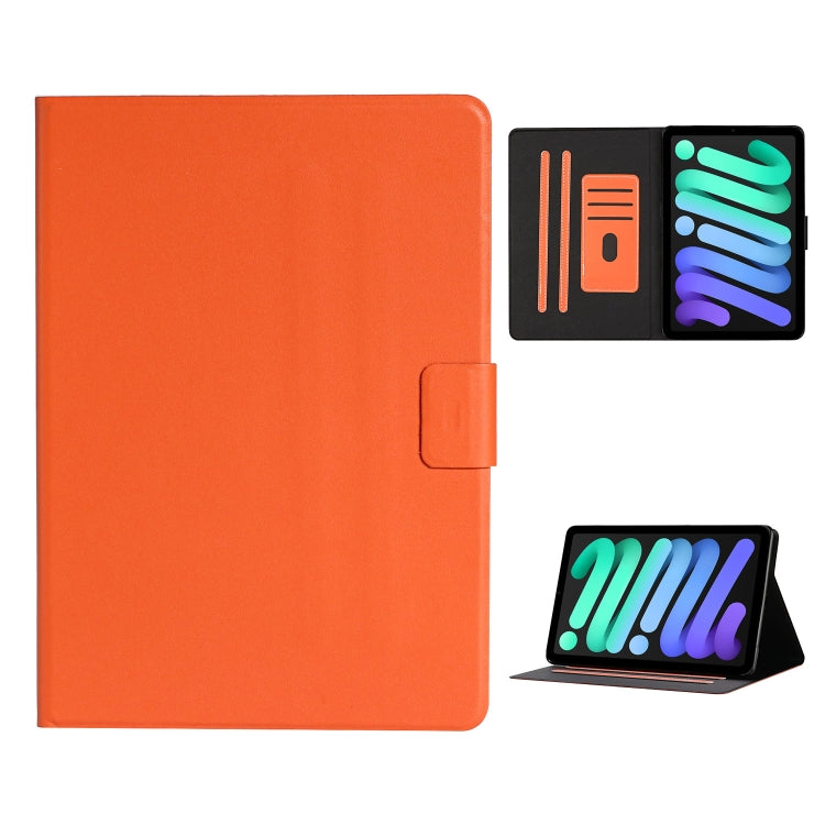 Custodia in pelle flip orizzontale Pure Color con slot per schede e supporto e funzione Sleep / Wake-up, For iPad mini 2024 / mini 6, For iPad mini 6