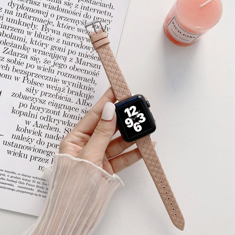 Cinturino di ricambio per cinturino in pelle a scacchi per Apple Watch Series, 7 41mm/6&SE&5&4 40mm/3&2&1 38mm, 7 45mm/6&SE&5&4 44mm/3&2&1 42mm