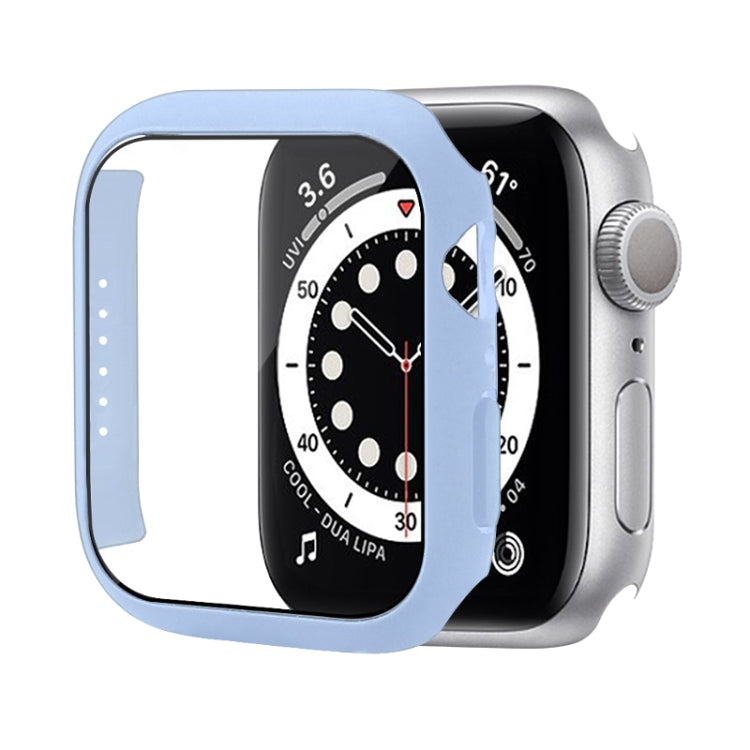 Custodia protettiva per PC antiurto con pellicola in vetro temperato, For Apple Watch Series 9 / 8 / 7 41mm