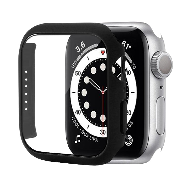 Custodia protettiva per PC antiurto con pellicola in vetro temperato, For Apple Watch Series 9 / 8 / 7 41mm