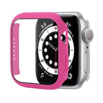 Custodia protettiva per PC antiurto con pellicola in vetro temperato, For Apple Watch Series 9 / 8 / 7 41mm