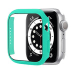 Custodia protettiva per PC antiurto con pellicola in vetro temperato, For Apple Watch Series 9 / 8 / 7 41mm