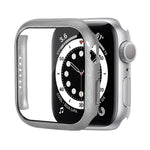 Custodia protettiva per PC antiurto con pellicola in vetro temperato, For Apple Watch Series 9 / 8 / 7 41mm