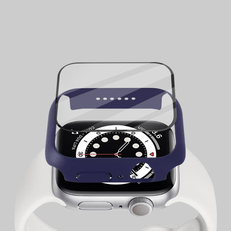 Custodia protettiva per PC antiurto con pellicola in vetro temperato, For Apple Watch Series 8 / 7 41mm
