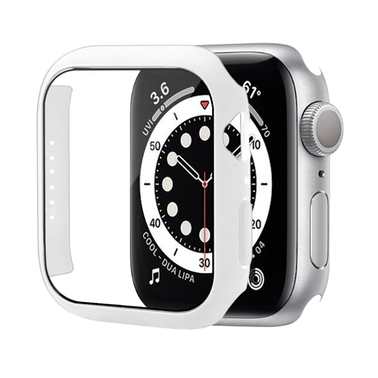 Custodia protettiva per PC antiurto con pellicola in vetro temperato, For Apple Watch Series 9 / 8 / 7 45mm