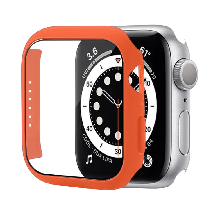 Custodia protettiva per PC antiurto con pellicola in vetro temperato, For Apple Watch Series 9 / 8 / 7 45mm