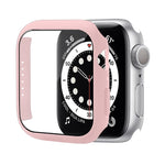 Custodia protettiva per PC antiurto con pellicola in vetro temperato, For Apple Watch Series 9 / 8 / 7 45mm