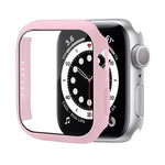 Custodia protettiva per PC antiurto con pellicola in vetro temperato, For Apple Watch Series 9 / 8 / 7 45mm