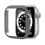 Custodia protettiva per PC antiurto con pellicola in vetro temperato, For Apple Watch Series 9 / 8 / 7 45mm