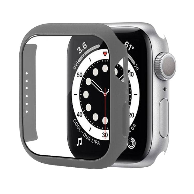Custodia protettiva per PC antiurto con pellicola in vetro temperato, For Apple Watch Series 9 / 8 / 7 45mm
