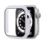Custodia protettiva per PC antiurto con pellicola in vetro temperato, For Apple Watch Series 9 / 8 / 7 45mm