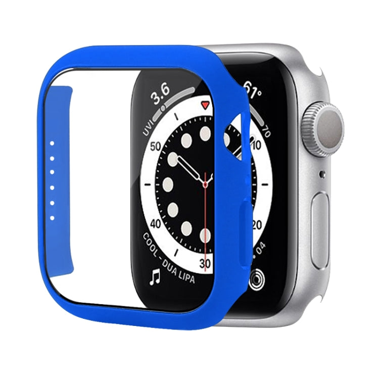 Custodia protettiva per PC antiurto con pellicola in vetro temperato, For Apple Watch Series 9 / 8 / 7 45mm