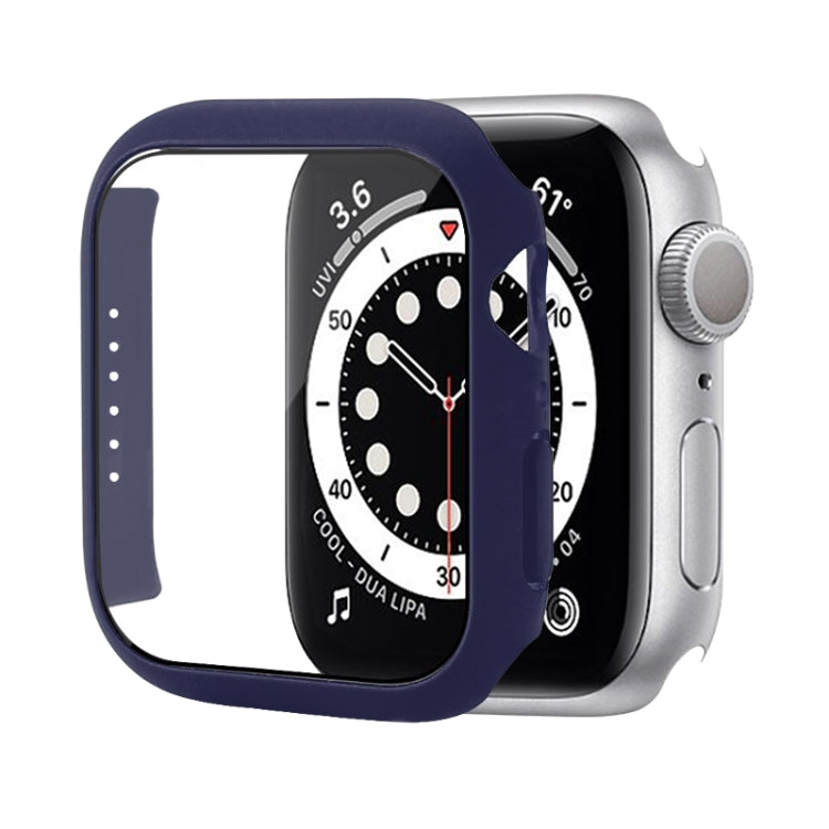 Custodia protettiva per PC antiurto con pellicola in vetro temperato, For Apple Watch Series 9 / 8 / 7 45mm