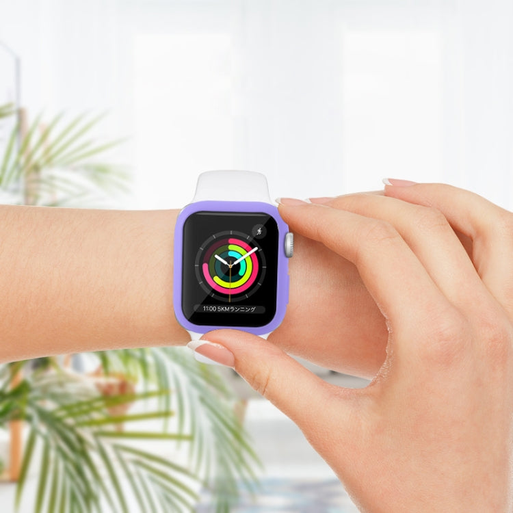 Custodia protettiva per PC antiurto con pellicola in vetro temperato, For Apple Watch Series 9 / 8 / 7 45mm