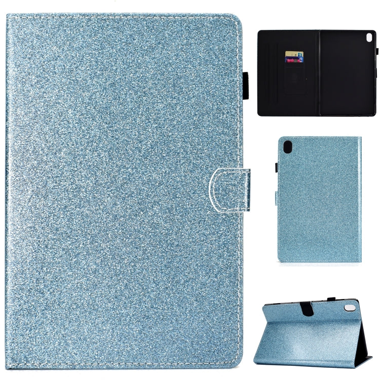 Custodia in pelle flip orizzontale con vernice glitterata in polvere con supporto e slot per schede, For Huawei MediaPad M6 8.4, For Huawei MediaPad M6 10.8, For Huawei MediaPad T3 7.0, For Huawei MediaPad T3 10.0