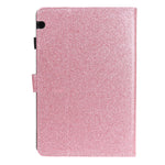 Custodia portafoglio in pelle glitterata per tablet