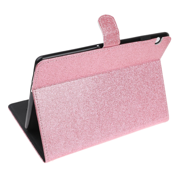 Custodia in pelle flip orizzontale con vernice glitterata in polvere con supporto e slot per schede, For Huawei MediaPad T5, For iPad 10.2 / 10.5, For iPad 2 / 3 / 4, For iPad Air / Air 2 / iPad 9.7