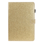 Custodia portafoglio in pelle glitterata per tablet