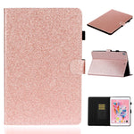 Custodia portafoglio in pelle glitterata per tablet