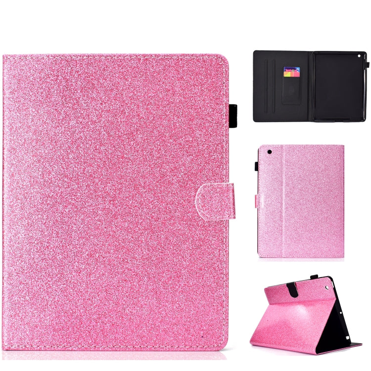 Custodia in pelle flip orizzontale con vernice glitterata in polvere con supporto e slot per schede, For Huawei MediaPad T5, For iPad 10.2 / 10.5, For iPad 2 / 3 / 4, For iPad Air / Air 2 / iPad 9.7