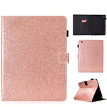 Custodia portafoglio in pelle glitterata per tablet