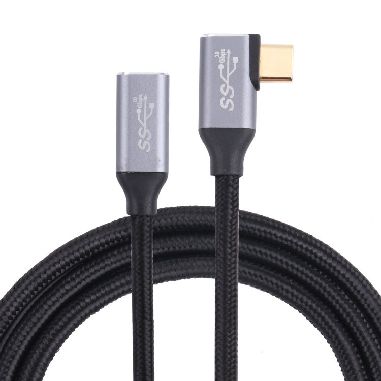 Cavo dati a gomito da USB-C/tipo-C maschio a USB-C/tipo-C femmina, 0.5m, 1m, 1.5m, 2m
