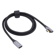 Cavo dati a gomito da USB-C/tipo-C maschio a USB-C/tipo-C femmina, 0.5m, 1m, 1.5m, 2m