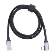 Cavo dati a gomito da USB-C/tipo-C maschio a USB-C/tipo-C femmina, 0.5m, 1m, 1.5m, 2m