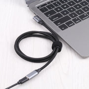 Cavo dati a gomito da USB-C/tipo-C maschio a USB-C/tipo-C femmina, 0.5m, 1m, 1.5m, 2m