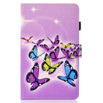 Custodia in pelle a ribalta orizzontale con disegno colorato con supporto e slot per schede e funzione Sleep / Wake-up, For iPad mini 2024 / mini 6