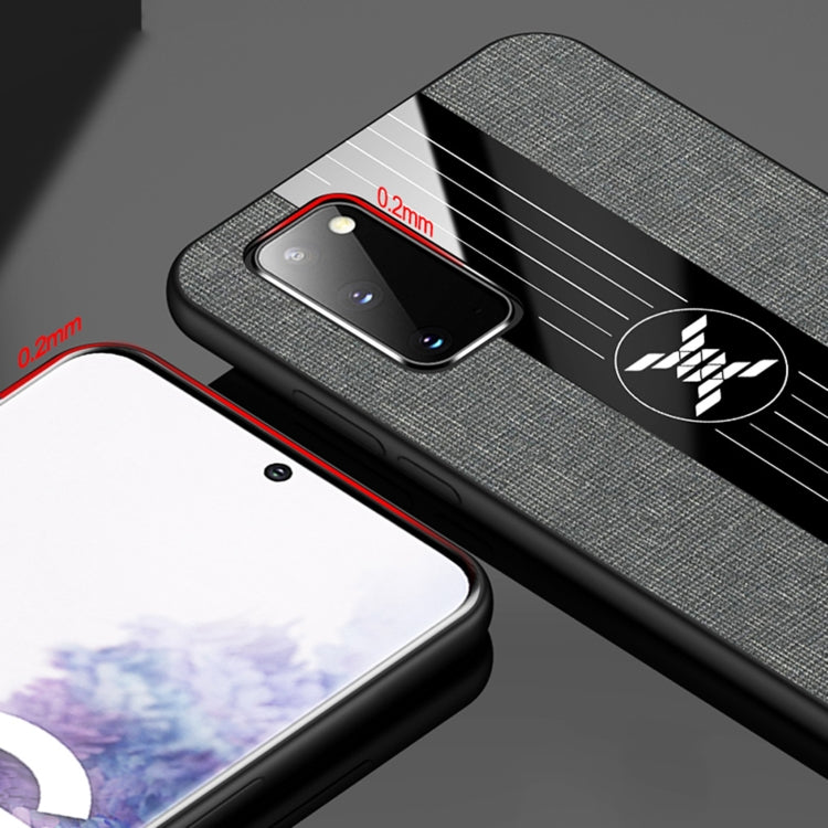 Custodia protettiva in TPU antiurto con tessuto per cuciture XINLI con supporto per anello, For Samsung Galaxy S20, For Samsung Galaxy S20 FE, For Samsung Galaxy S20+, For Samsung Galaxy S20 Ultra, For Samsung Galaxy S21 5G                             ...