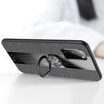 Custodia protettiva in TPU antiurto con tessuto per cuciture XINLI con supporto per anello, For Samsung Galaxy S20, For Samsung Galaxy S20 FE, For Samsung Galaxy S20+, For Samsung Galaxy S20 Ultra, For Samsung Galaxy S21 5G                             ...