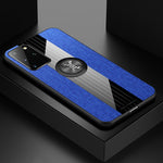 Custodia protettiva in TPU antiurto con tessuto per cuciture XINLI con supporto per anello, For Samsung Galaxy S20, For Samsung Galaxy S20 FE, For Samsung Galaxy S20+, For Samsung Galaxy S20 Ultra, For Samsung Galaxy S21 5G                             ...