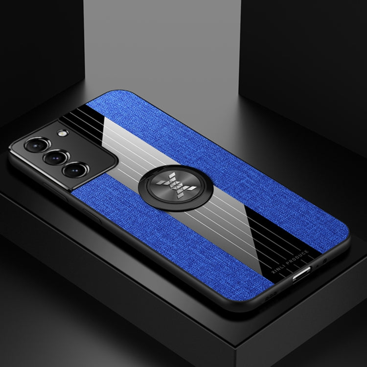 Custodia protettiva in TPU antiurto con tessuto per cuciture XINLI con supporto per anello, For Samsung Galaxy S20, For Samsung Galaxy S20 FE, For Samsung Galaxy S20+, For Samsung Galaxy S20 Ultra, For Samsung Galaxy S21 5G                             ...