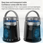Altoparlante doppia sveglia Bluetooth wireless SOAIY K8 con piccola ventola