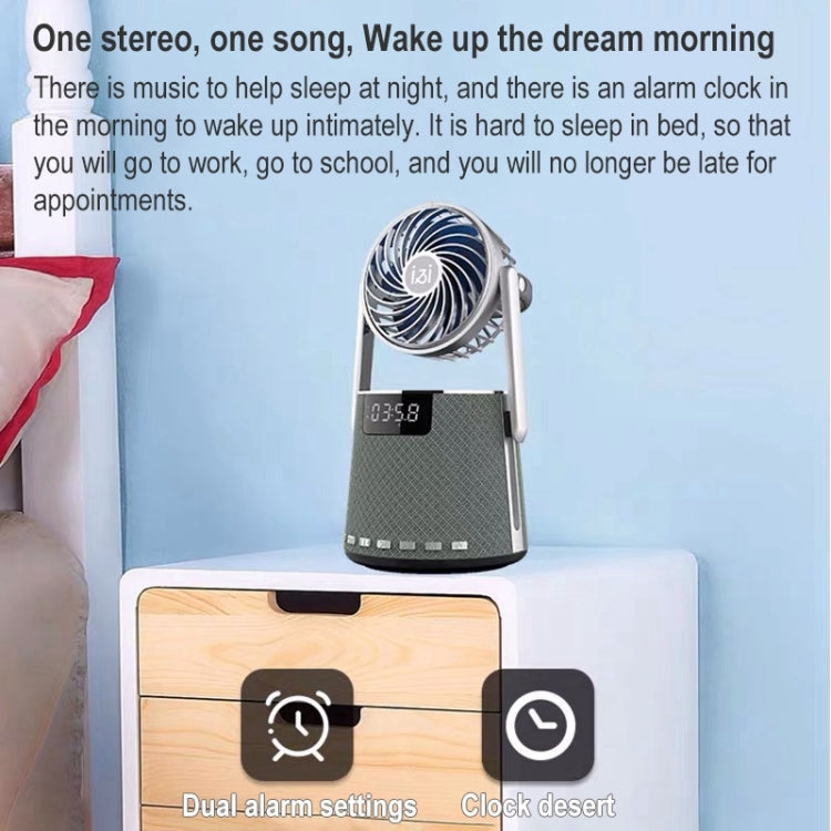 Altoparlante doppia sveglia Bluetooth wireless SOAIY K8 con piccola ventola