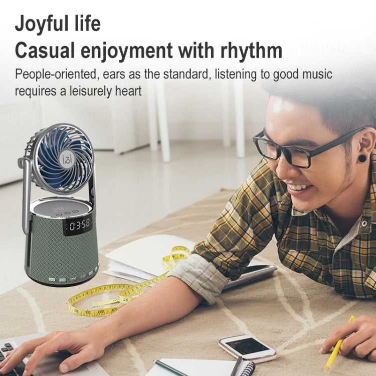 Altoparlante doppia sveglia Bluetooth wireless SOAIY K8 con piccola ventola