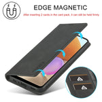 LC.IMEEKE Forte magnetismo Ultra-sottile orizzontale Flip Matte TPU + Custodia in pelle PU con supporto e slot per carte e portafoglio, For Samsung Galaxy A32 5G