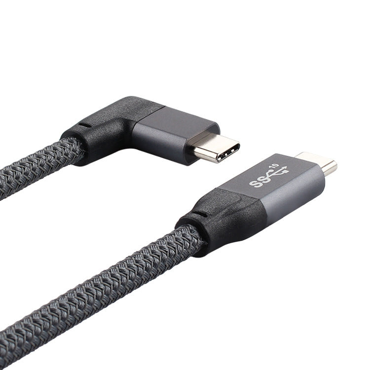 Cavo USB-C 100W a gomito con trasmissione dati e video