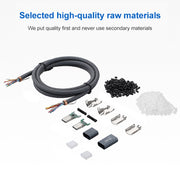 Cavo dati da 100 W USB-C/Type-C a gomito a USB-C/Type-C maschio con funzionalità complete con marchio E, 0.5m, 1m, 1.5m