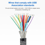 Cavo USB-C 100W a gomito con trasmissione dati e video