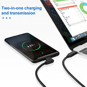 60W 3A USB-C / Type-C maschio a USB-C / Type-C Gomito PD Cavo per cintura magica a ricarica rapida, 0.5m, 1m, 2m