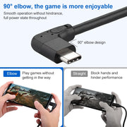 60W 3A USB-C / Type-C maschio a USB-C / Type-C Gomito PD Cavo per cintura magica a ricarica rapida, 0.5m, 1m, 2m