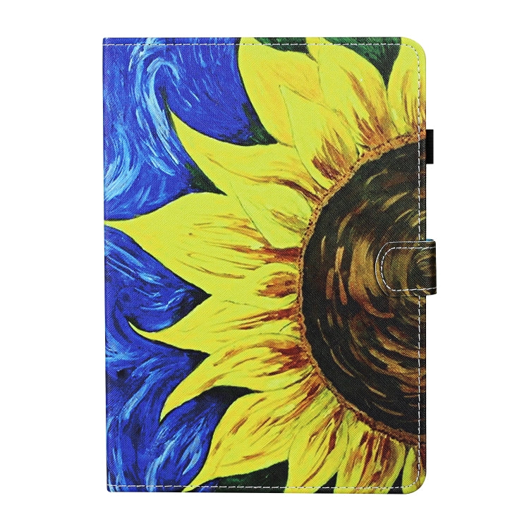 Custodia in pelle flip orizzontale con cuciture a disegno colorato con supporto e slot per schede e funzione Sleep / Wake-up, For iPad mini 2024 / mini 6